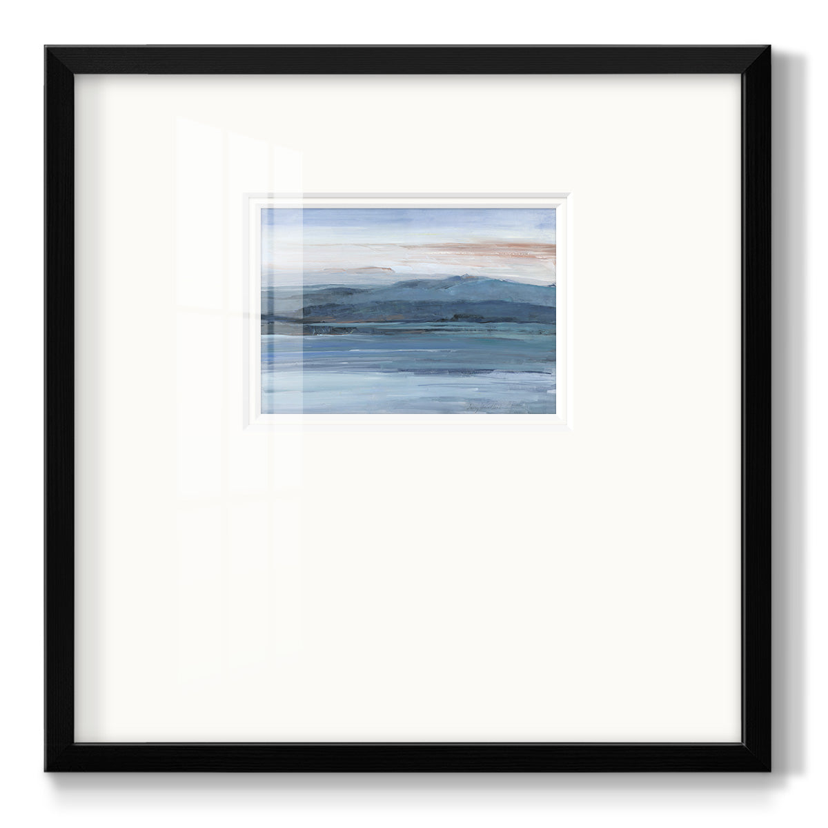 Across The Lake - Double Matboard Framed Print