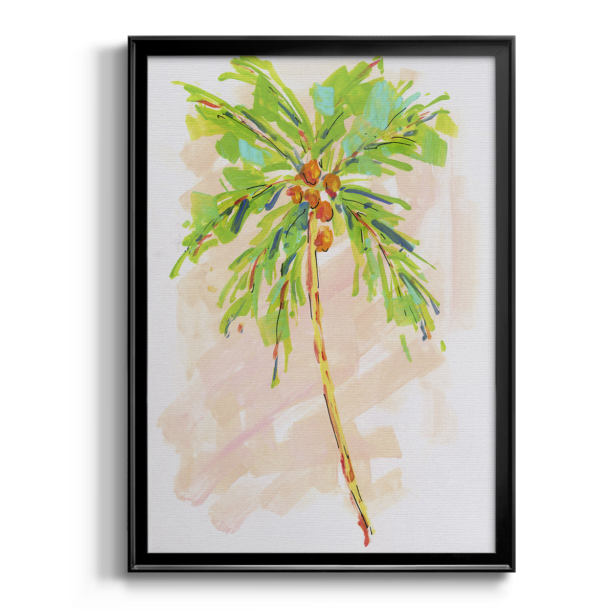 Coconut Palm I - Modern Framed Canvas Print