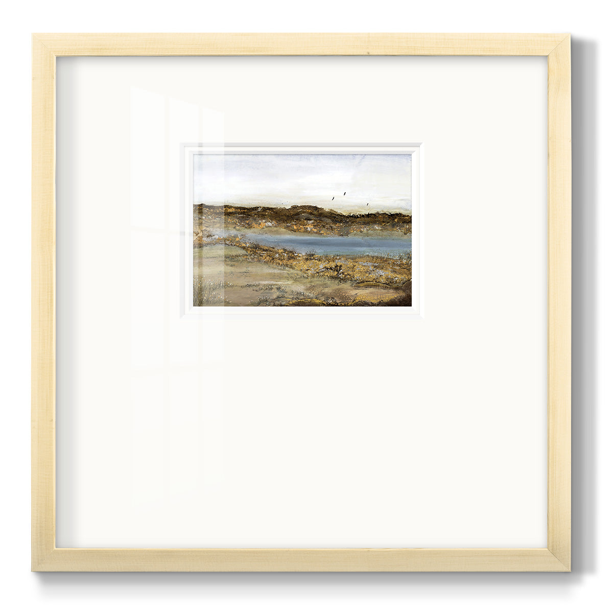 Retreating Within - Double Matboard Framed Print