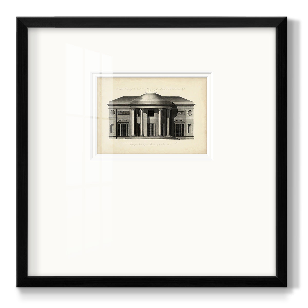 Richardson Architecture III - Double Matboard Framed Print