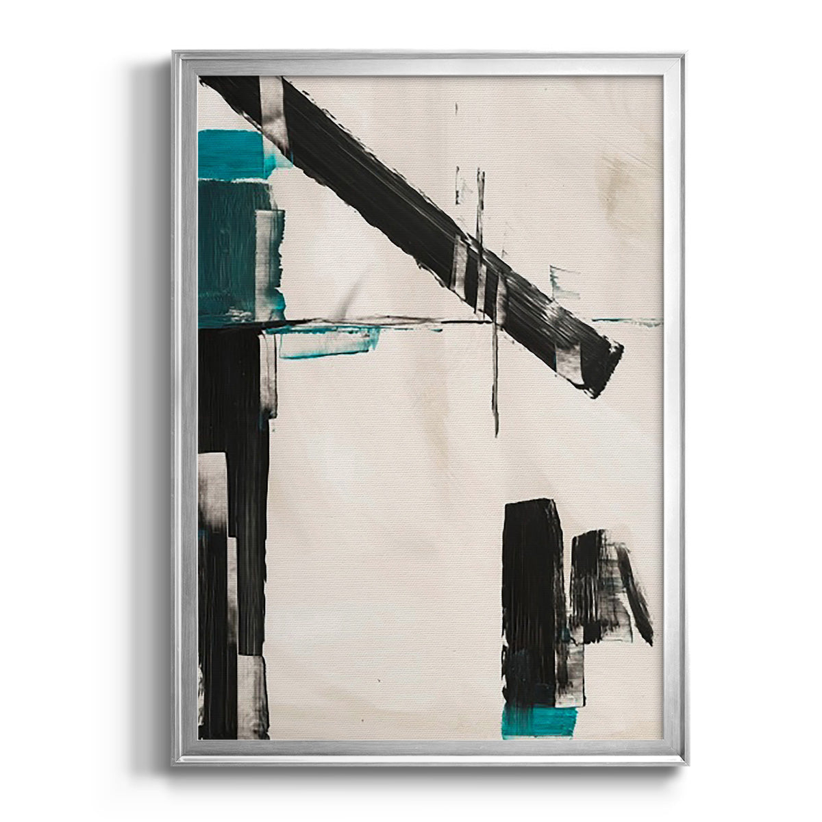 Geometry Notes III - Modern Framed Canvas Print