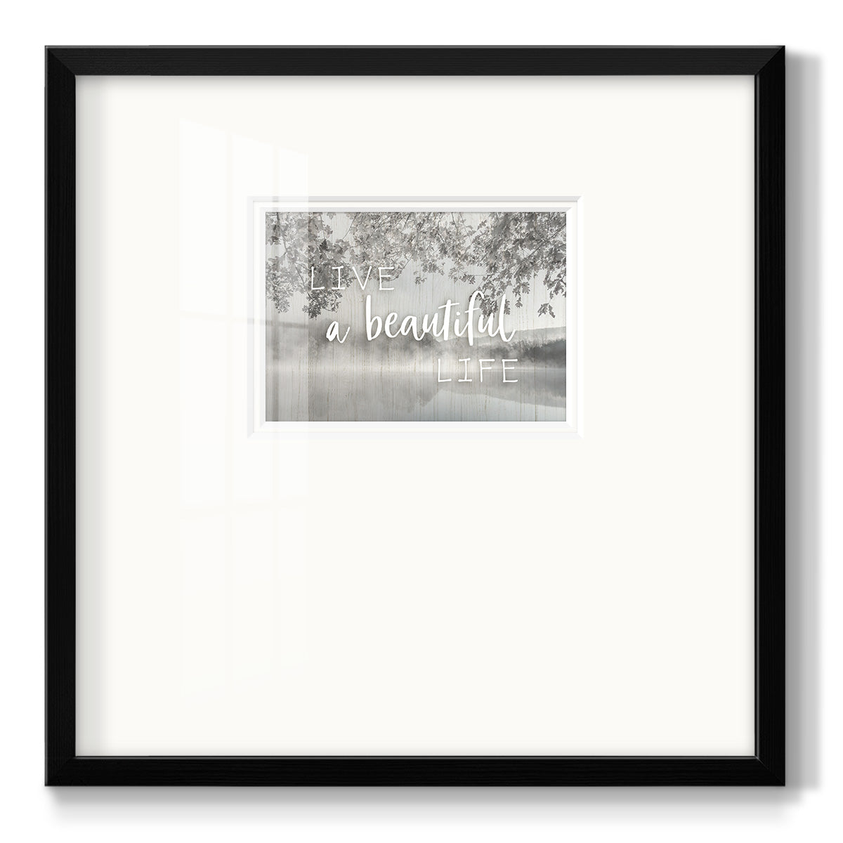 Live A Beautiful Life - Double Matboard Framed Print