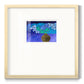 Blue Poppies II - Double Matboard Framed Print