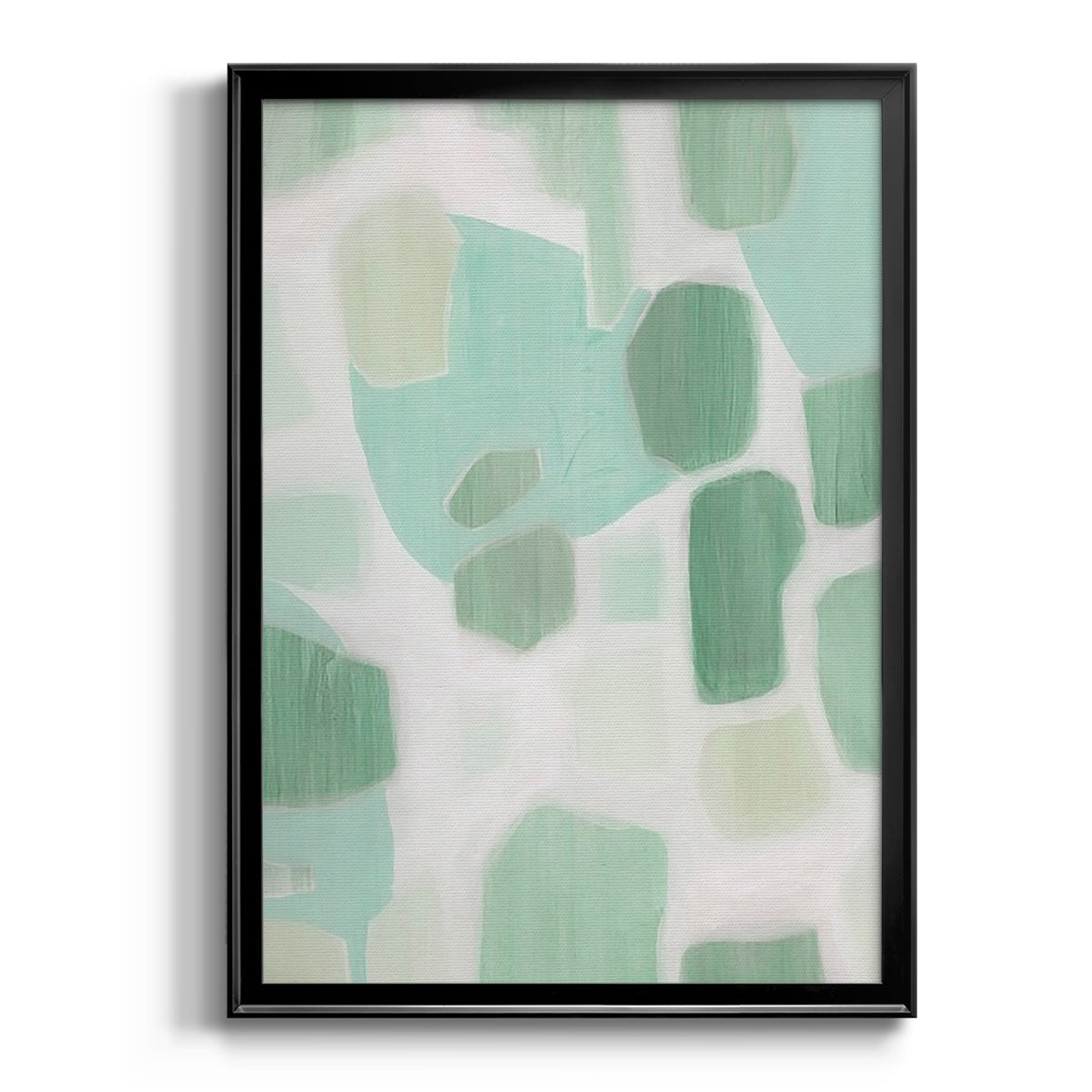 River Shapes II - Modern Framed Canvas Print