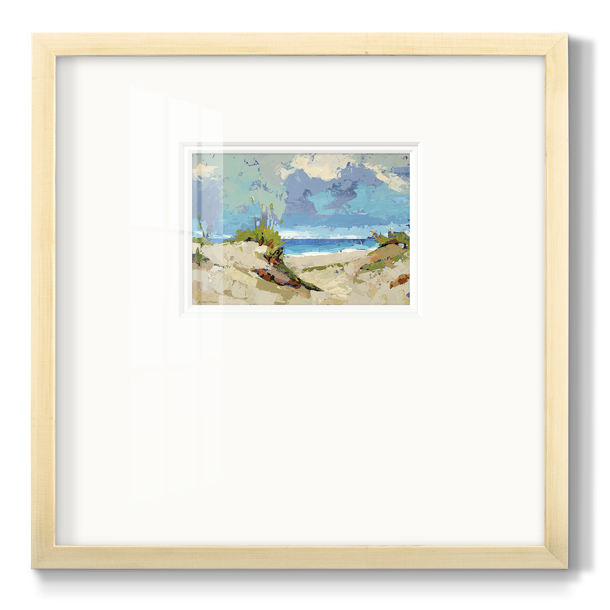 Dunes II- Premium Framed Print Double Matboard