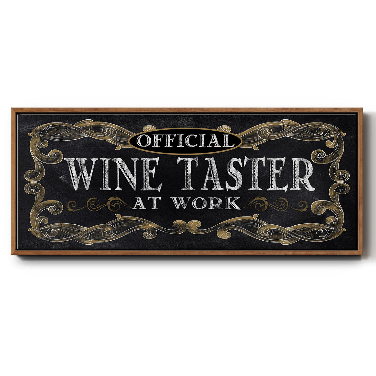 Wine Taster - Floater Framed Canvas Print