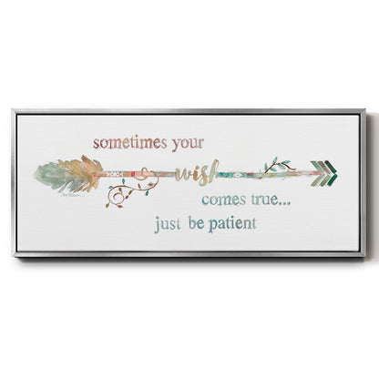 Wishing Arrow - Floater Framed Canvas Print