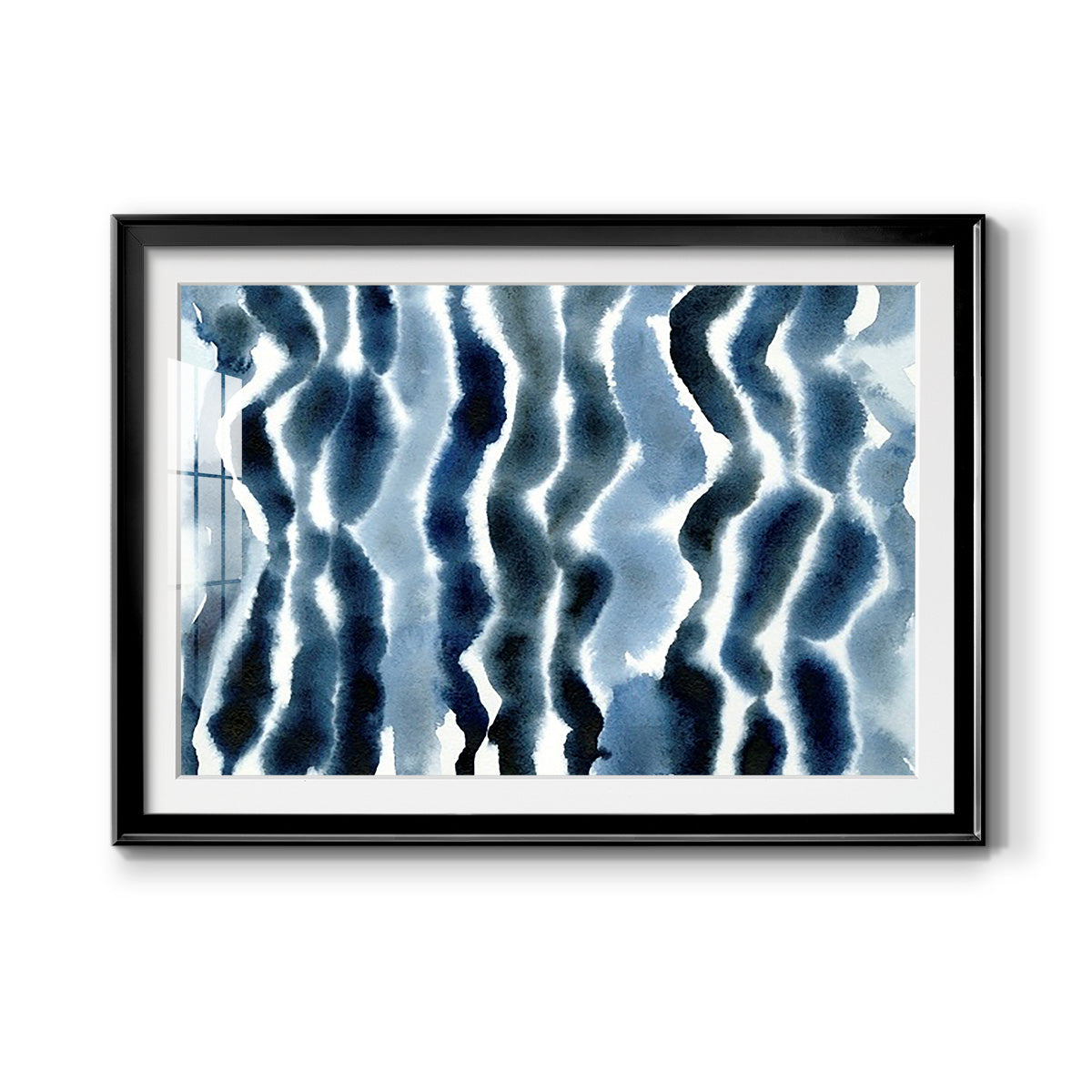 True Blue Wave I - Modern Framed Art Print