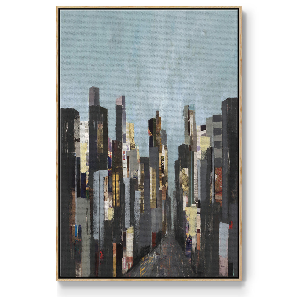City Beat - Floater Framed Canvas Print