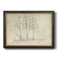 Sailboat Blueprint I Premium Framed Canvas- Ready to Hang