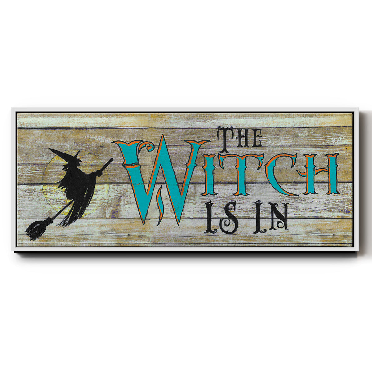The Witch is in - Floater Framed Canvas Print