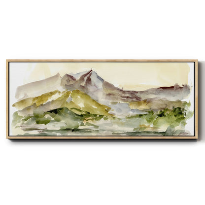 Plum Ridge I - Floater Framed Canvas Print
