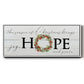 Joy Hope and Peace - Floater Framed Canvas Print