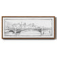Pont de Notre Dame - Floater Framed Canvas Print