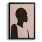 Pink Silhouette II - Modern Framed Canvas Print