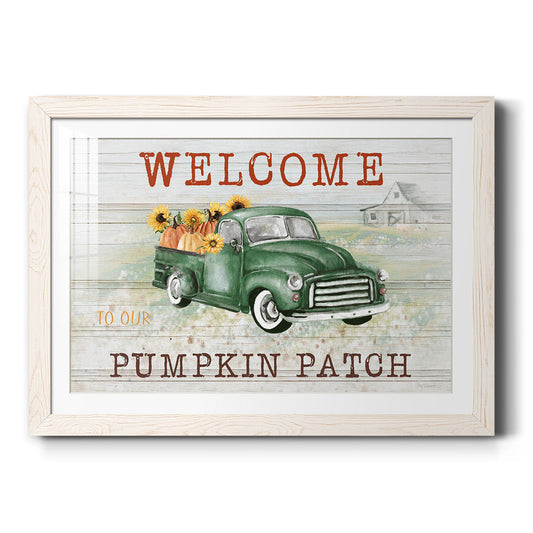 Pumpkin Patch - Barnwood Framed Art Print