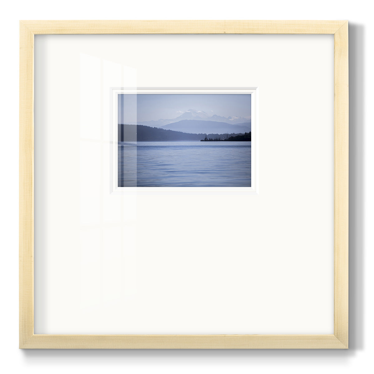 Blue Serenity- Premium Framed Print Double Matboard