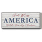 God Bless America - Floater Framed Canvas Print