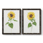 Sunflower I   - Premium Framed Canvas 2 Piece Set - Ready to Hang