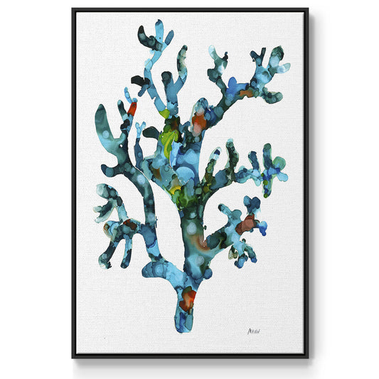 Sea Coral I - Floater Framed Canvas Print