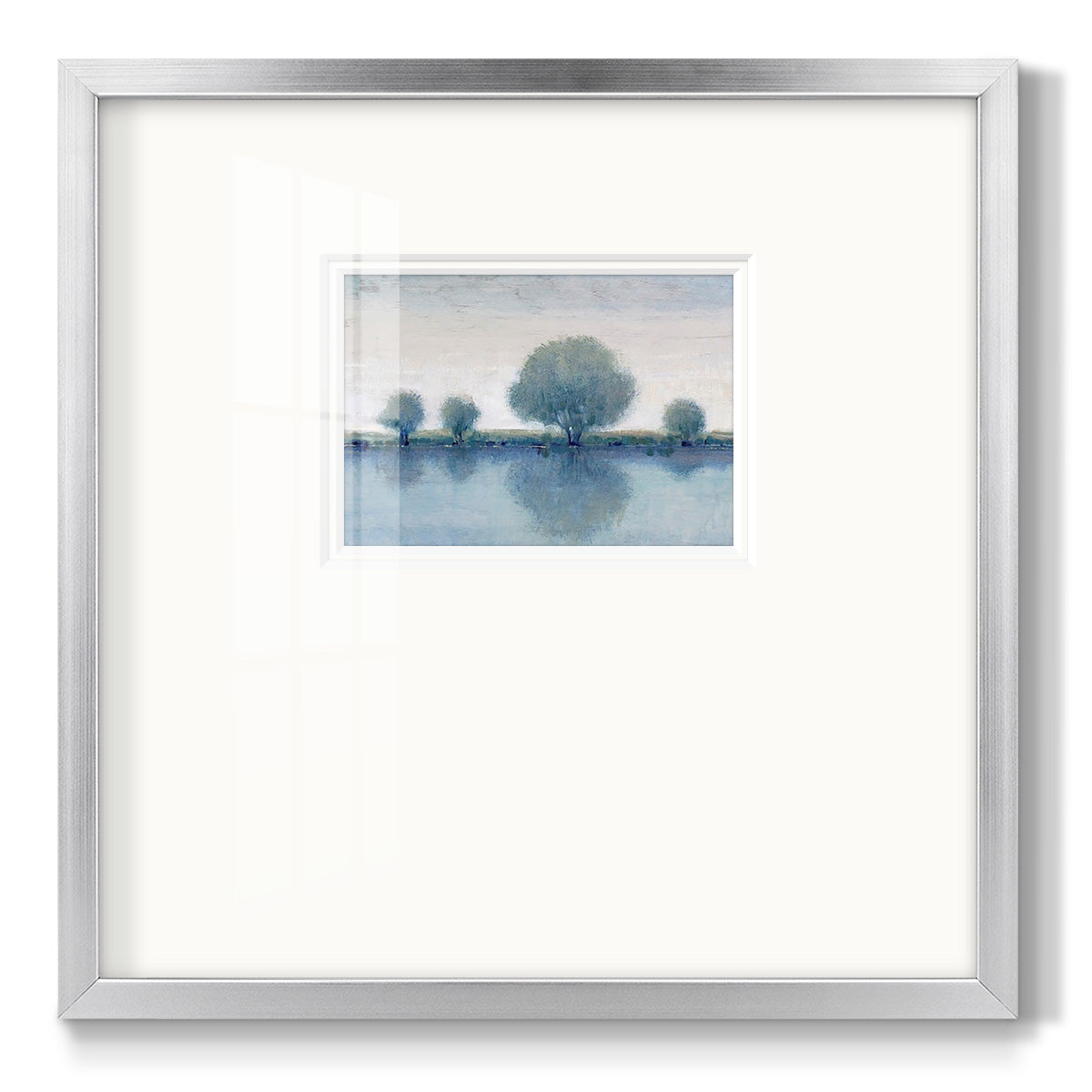 Afternoon Reflection II - Double Matboard Framed Print