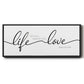 Life Takes You Love Brings You - Floater Framed Canvas Print