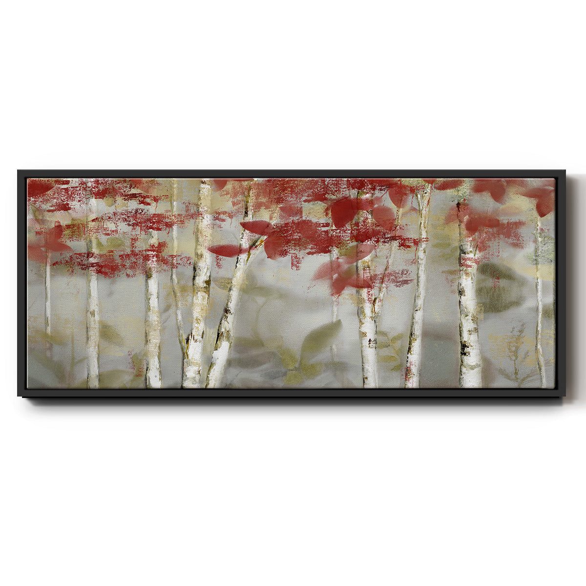 Autumn Forest - Floater Framed Canvas Print