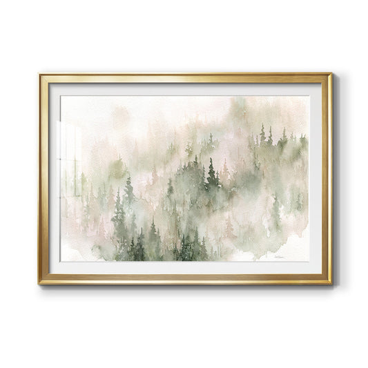 Misty Mountain Sides Premium Framed Print - Ready to Hang