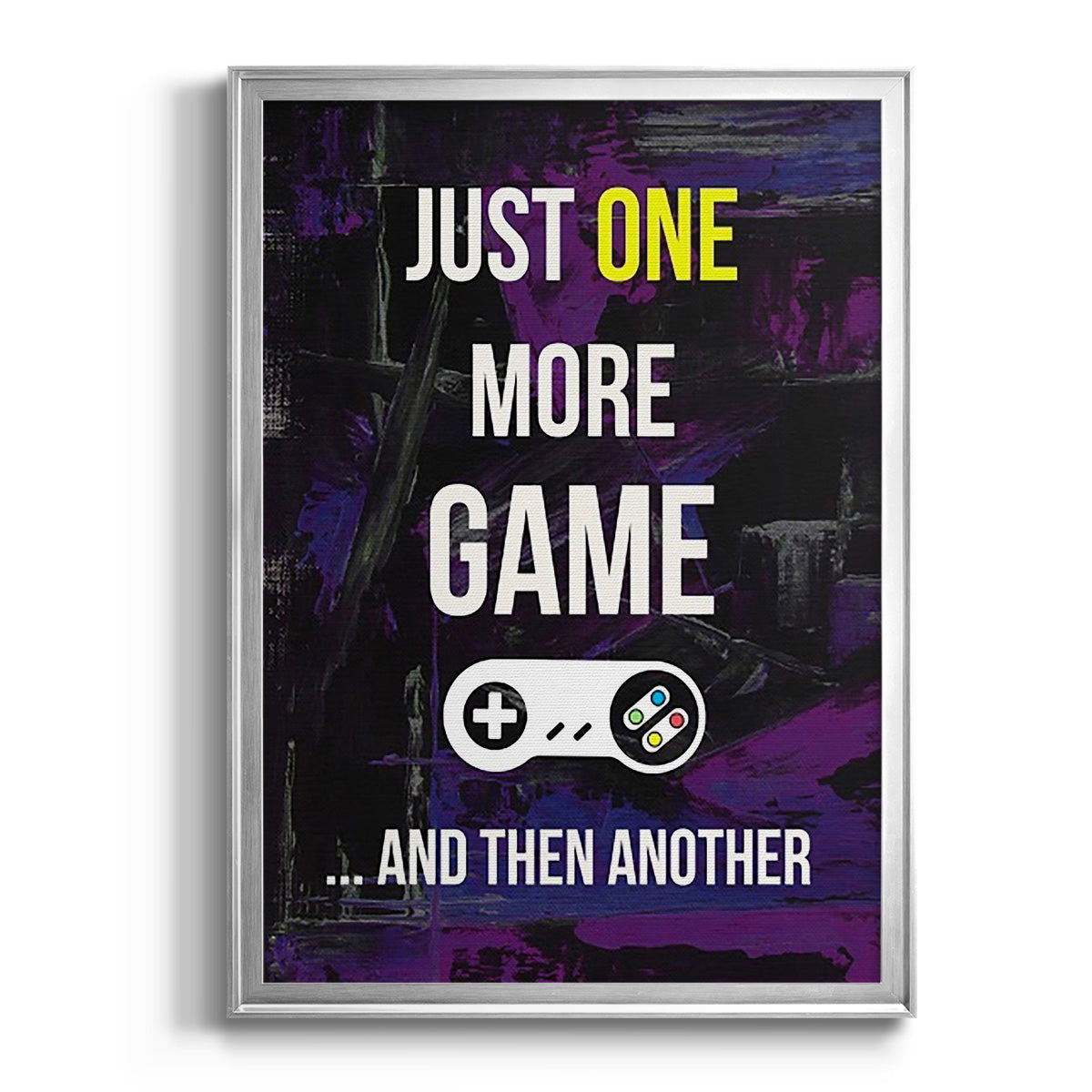 Gamer at Play II - Modern Framed Canvas Print