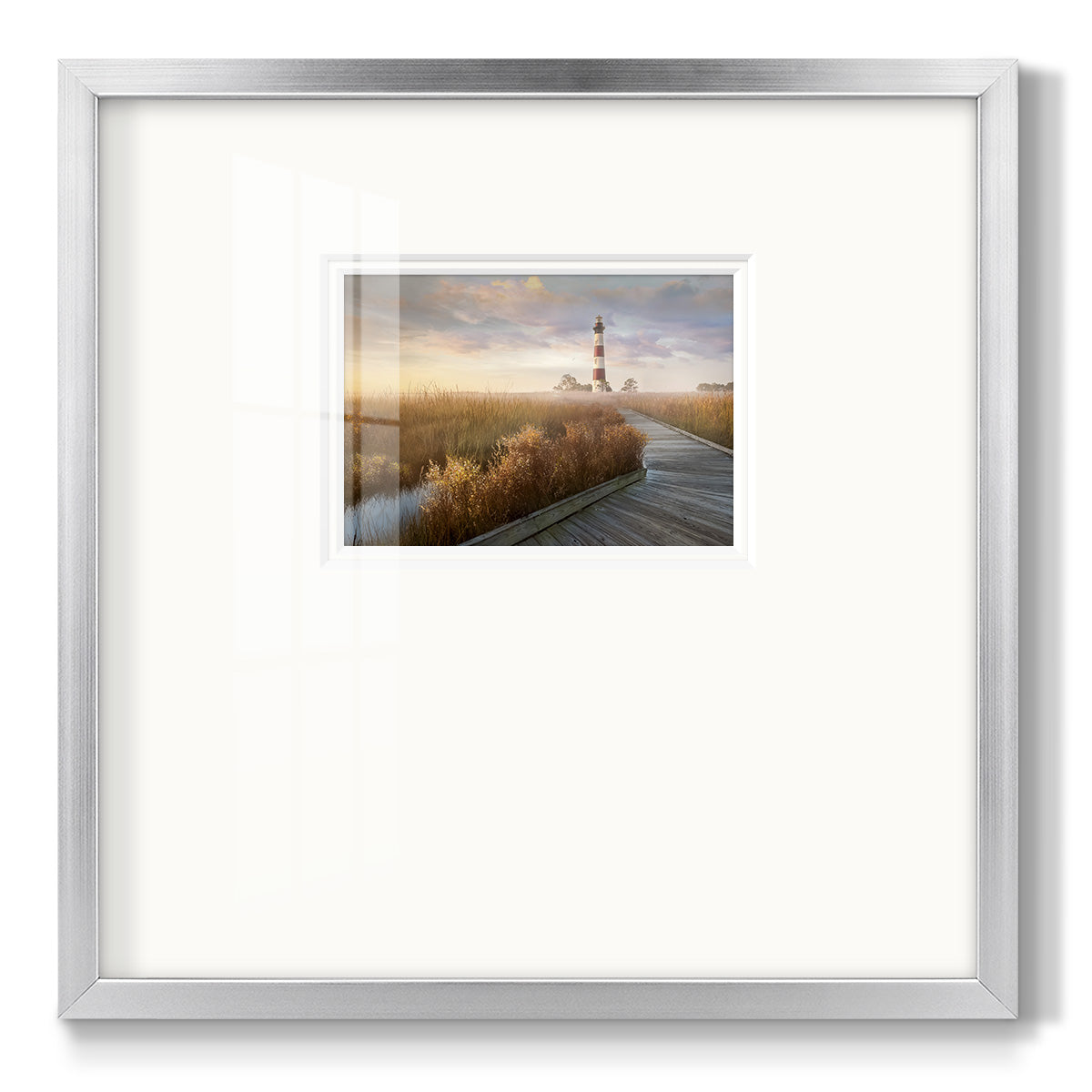Private Path I - Double Matboard Framed Print