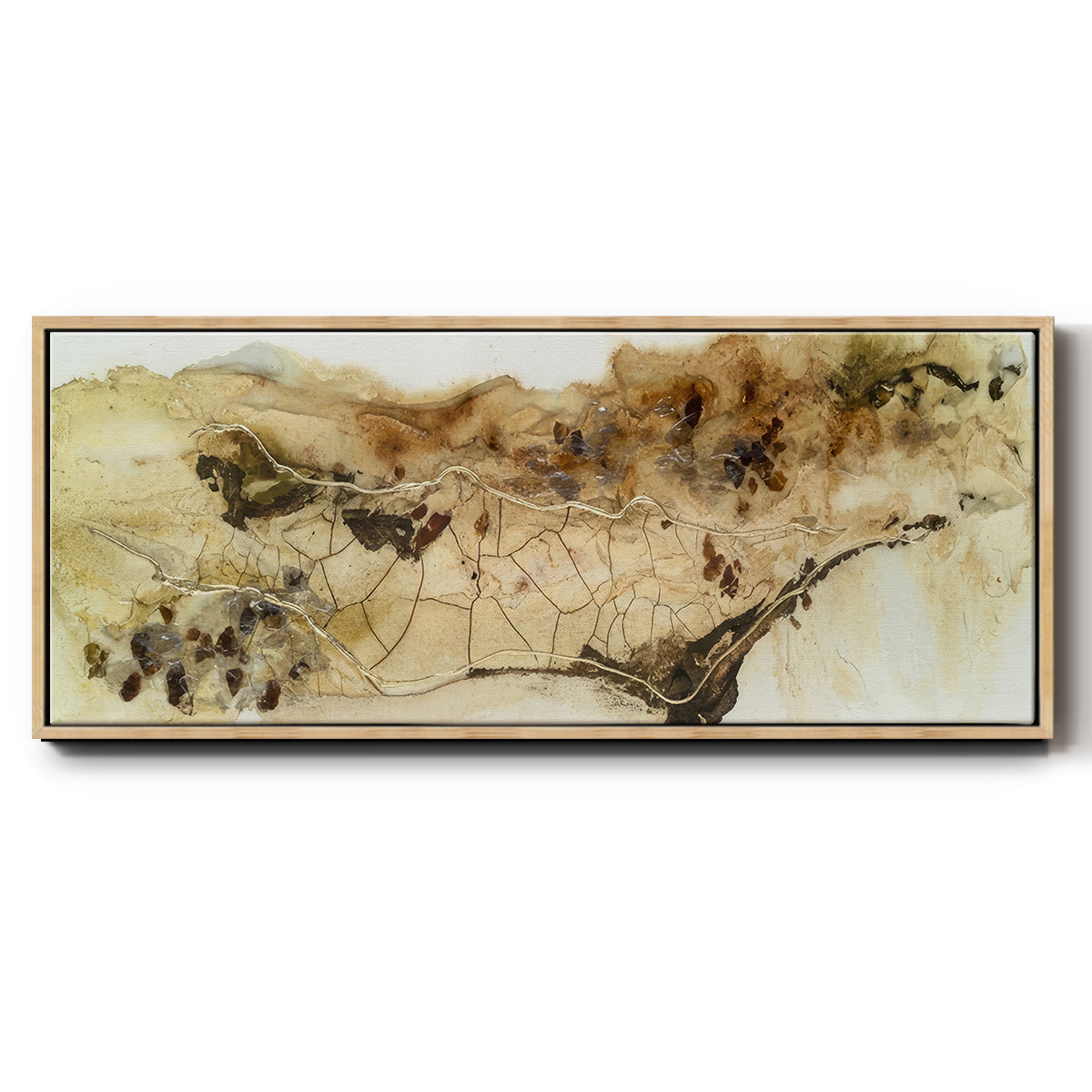 Hidden Gold I  - Floater Framed Canvas Print