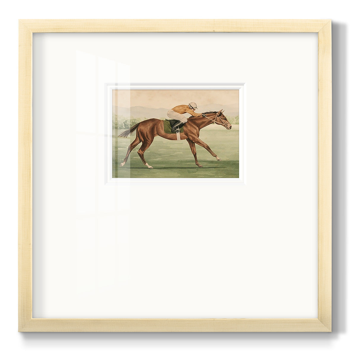 Vintage Equestrian II - Double Matboard Framed Print