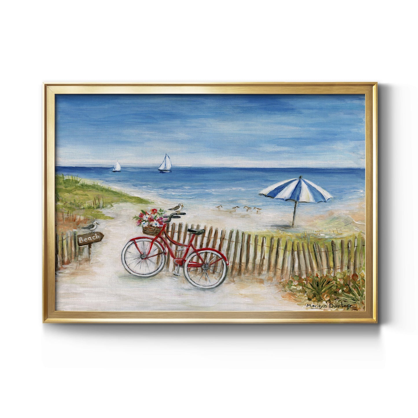 Beach Ride II Premium Classic Framed Canvas - Ready to Hang