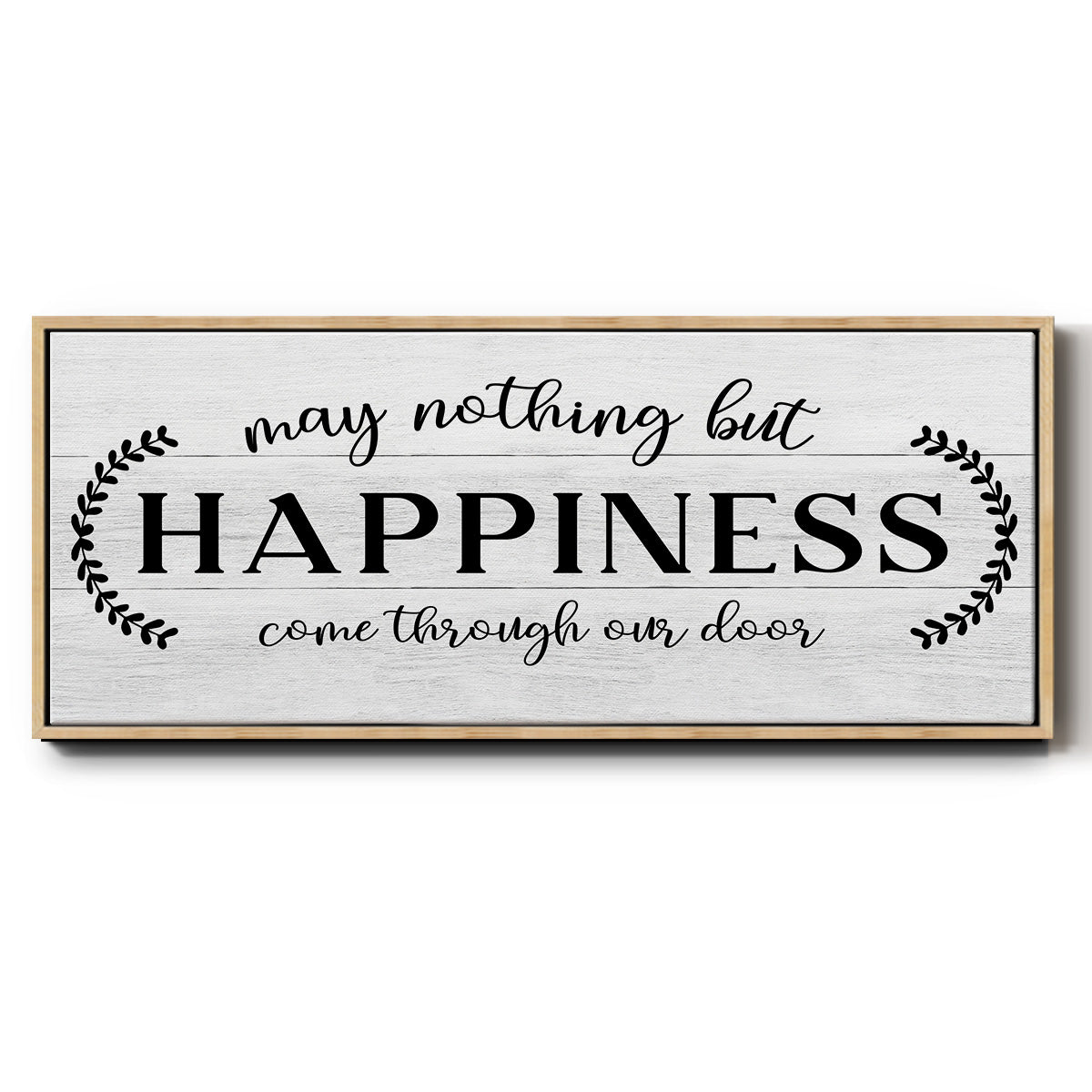 Through Our Door - Floater Framed Canvas Print