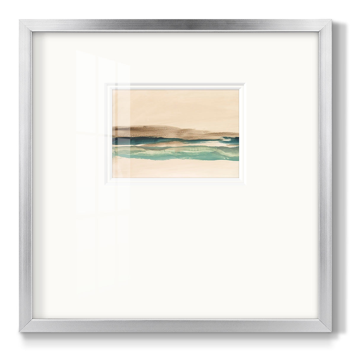 Layered Horizon I - Double Matboard Framed Print