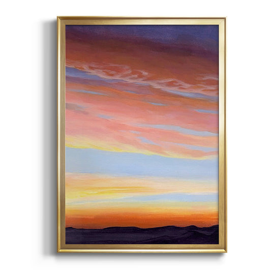 Ignited Dusk II - Modern Framed Canvas Print