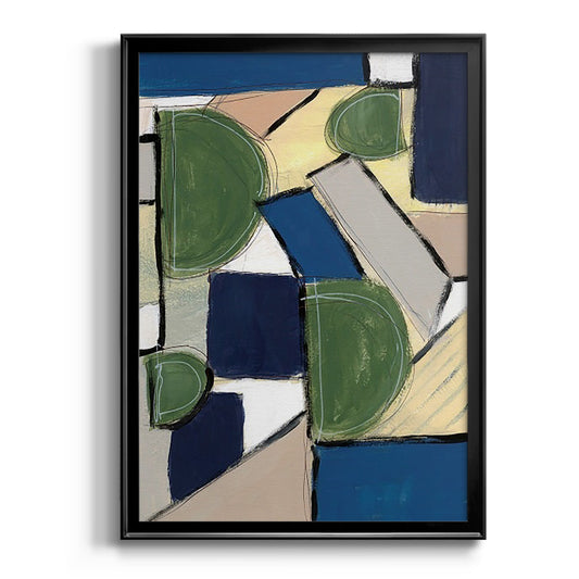 Spatial Mix I - Modern Framed Canvas Print
