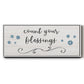 Count Blessings - Floater Framed Canvas Print