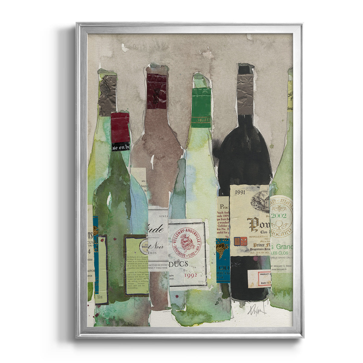 Red or White II - Modern Framed Canvas Print