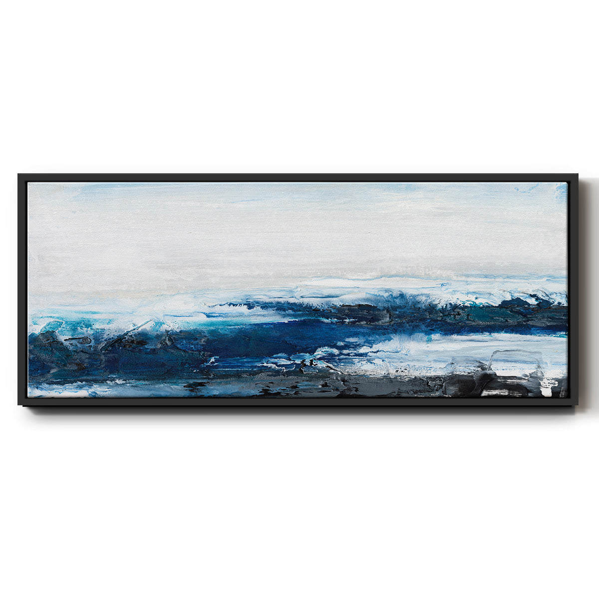 Mysterious Sea I - Floater Framed Canvas Print