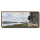 The Promenade at Argenteuil, 1872 - Floater Framed Canvas Print