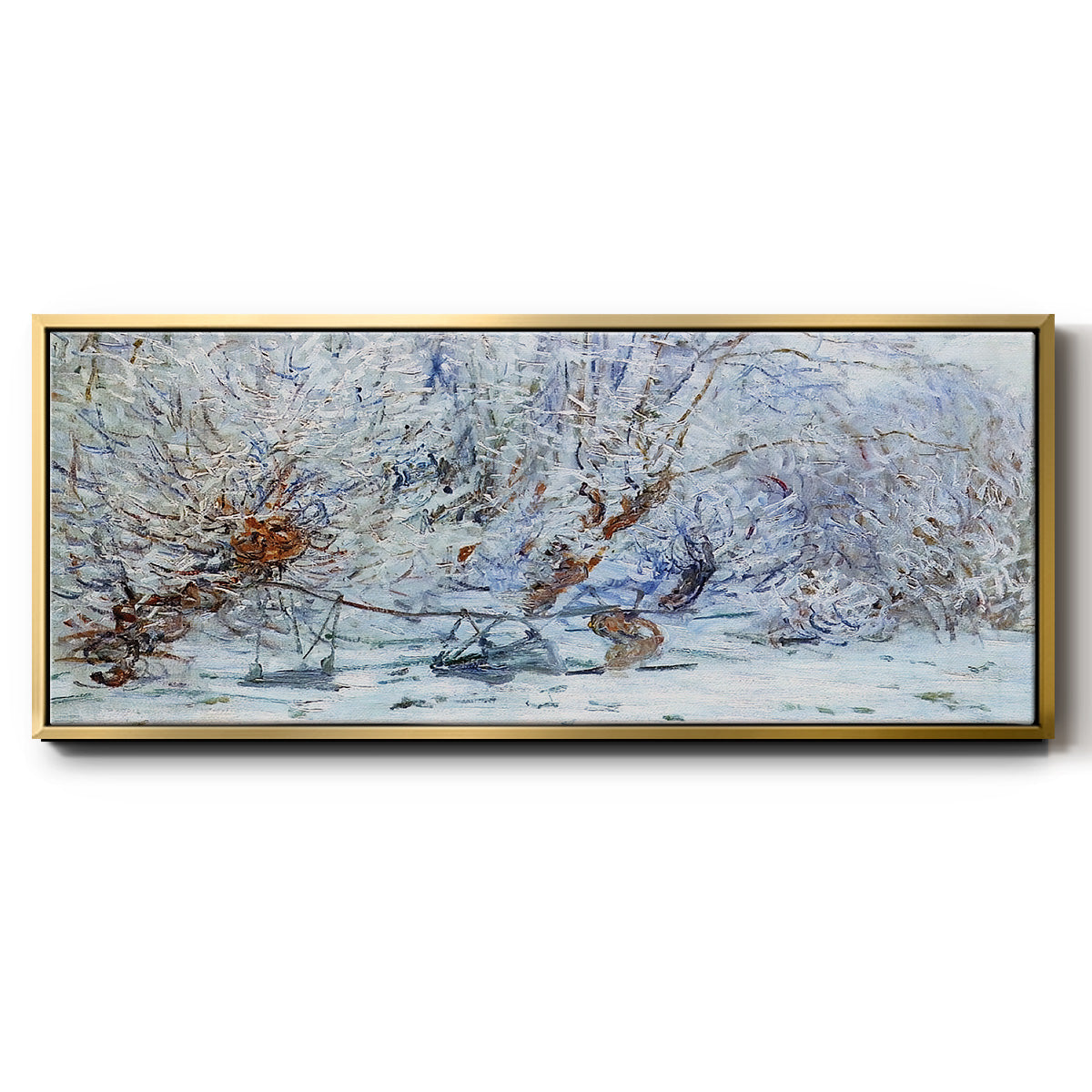The Frost, 1885 - Floater Framed Canvas Print