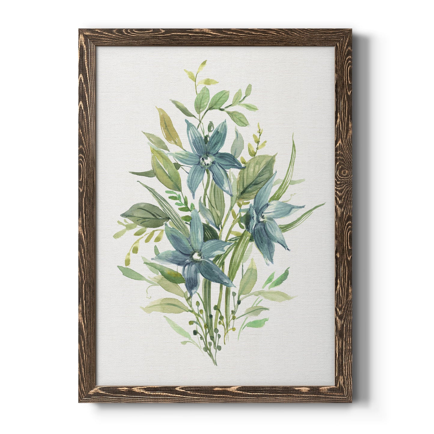 Greenery I - Premium Canvas Framed in Barnwood - Ready to Hang