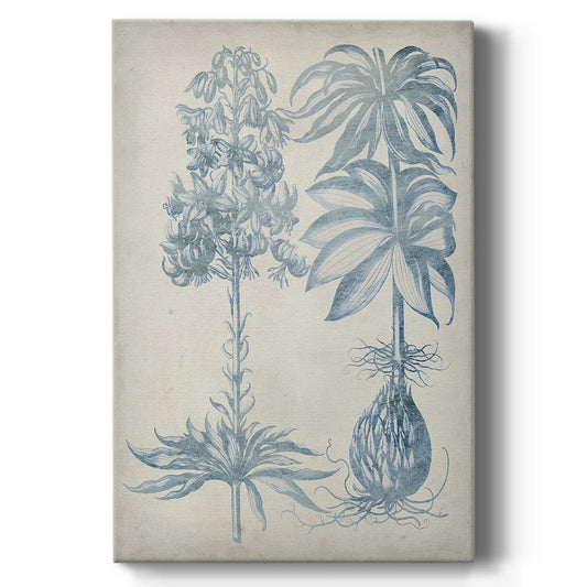 Blue Fresco Floral I Premium Gallery Wrapped Canvas - Ready to Hang