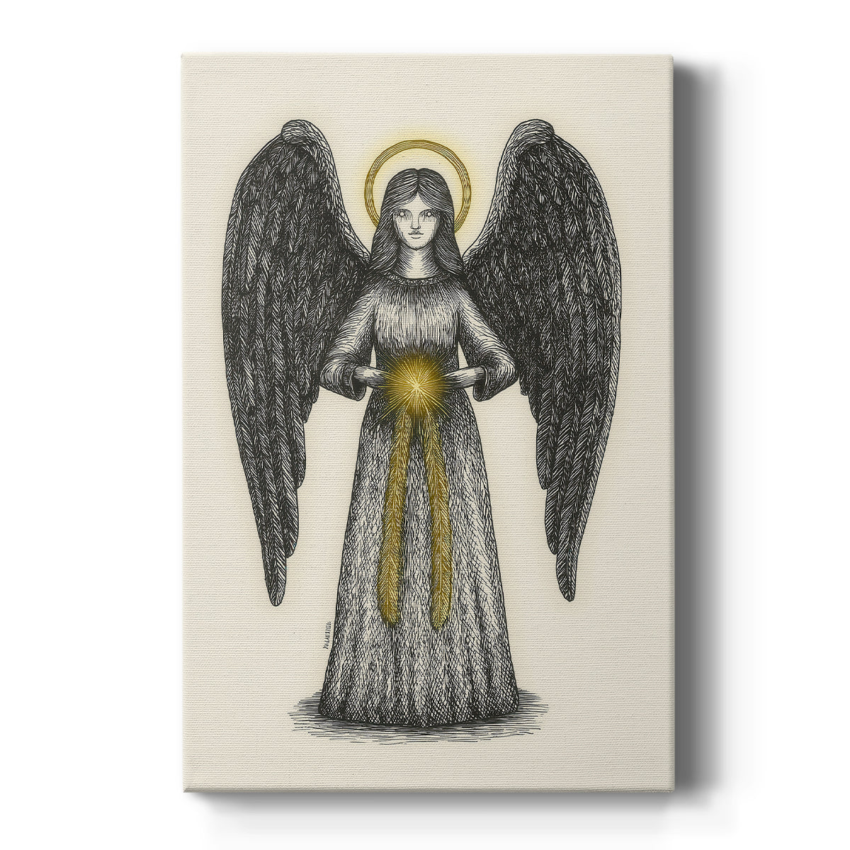 Frostlit Carols Serenade - Canvas Art Print