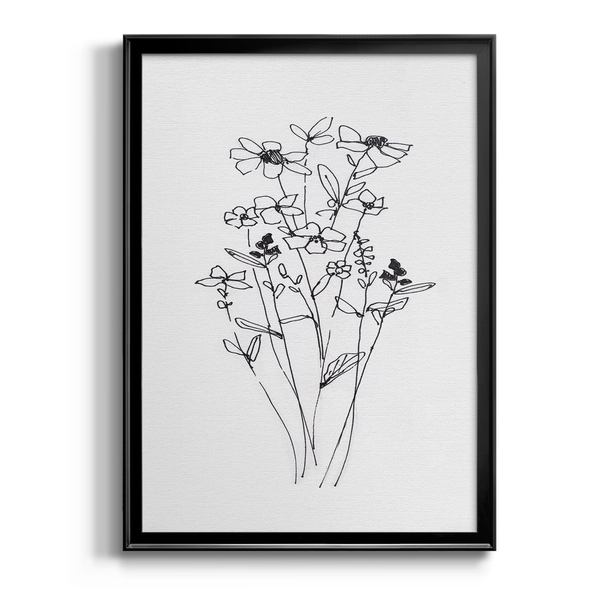 Farmhouse Plants I - Modern Framed Canvas Print