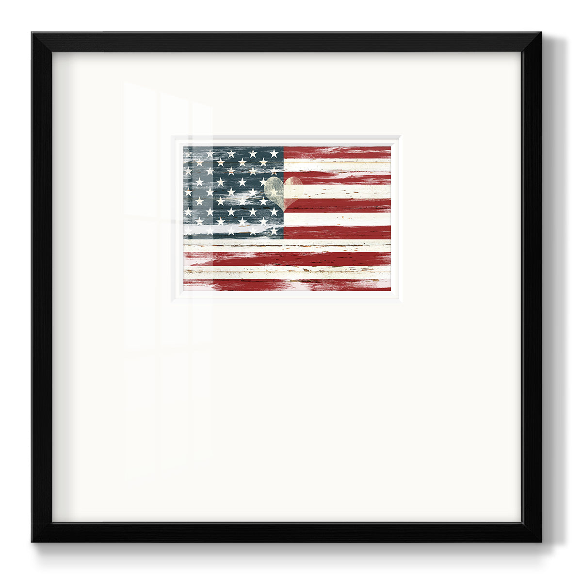 Heart of America - Double Matboard Framed Print