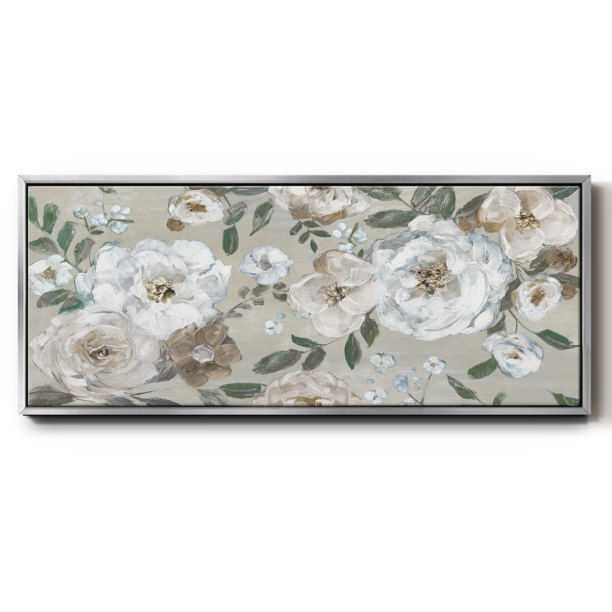 Rose Garden - Floater Framed Canvas Print