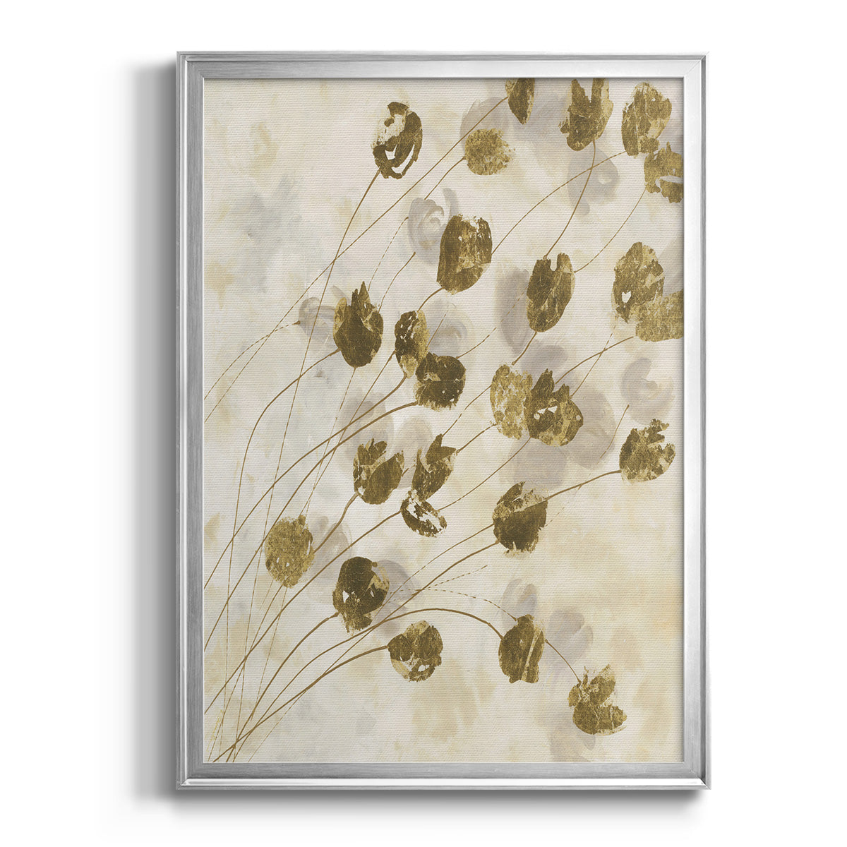Elegance In Bloom IV - Modern Framed Canvas Print