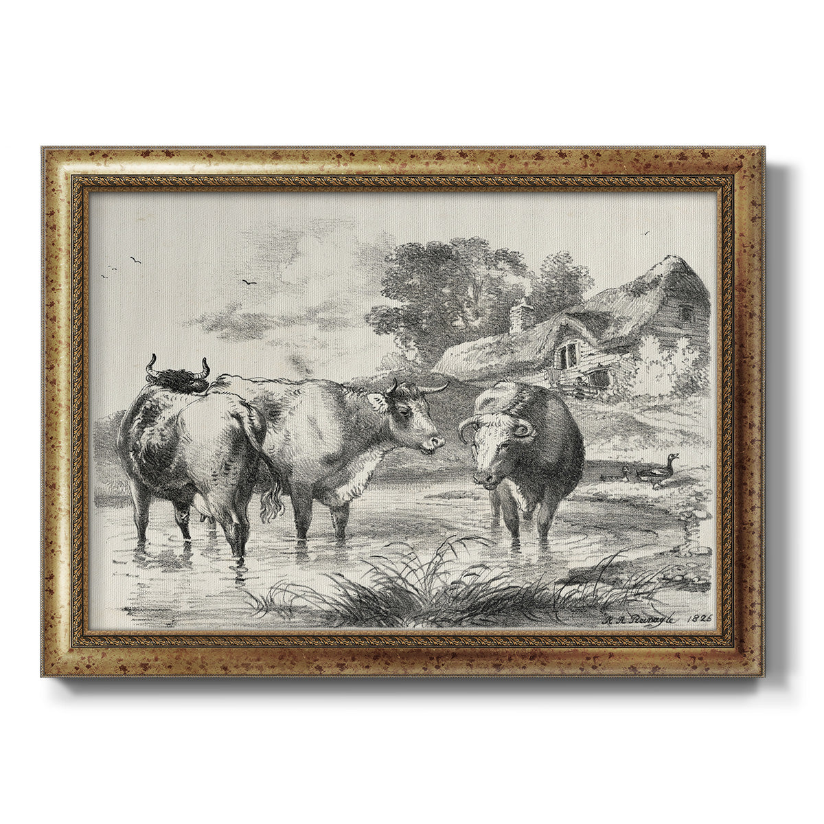 Rural Charms I Premium Framed Canvas- Ready to Hang